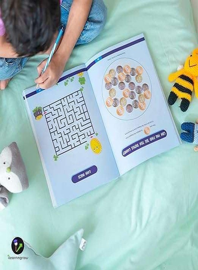 iLearnNGrow Money Book for Kids | Financial Literacy & Basic Math Skills Activity Book | Interactive Educational Toy for Early Learners | Rewritable Learning Tool | 9 x 12 x 1 Inch | Made in India - Image 2